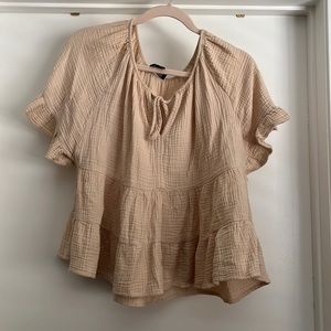 Tiered Peplum Blouse